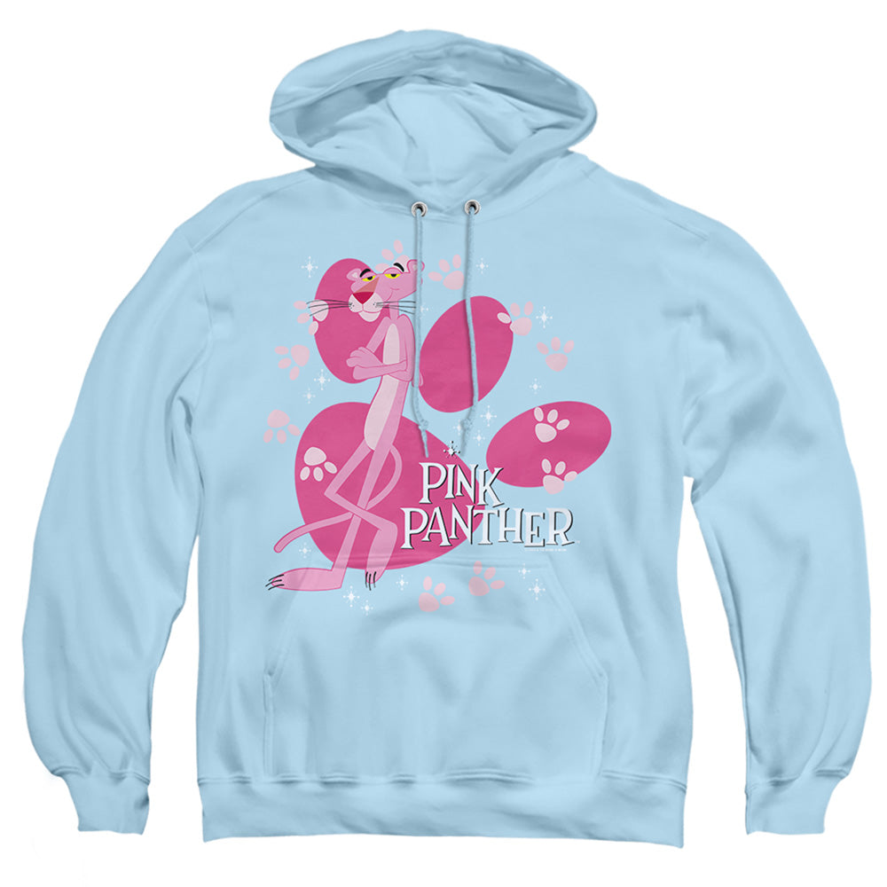Pink Panther - Walk All Over - Adult Pull-over Hoodie - Light Blue