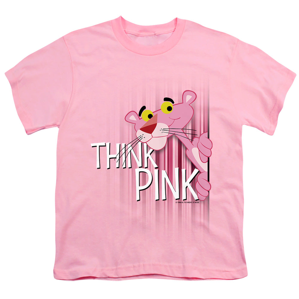 Pink Panther - Think Pink - Short Sleeve Youth 18/1 - Pink T-shirt