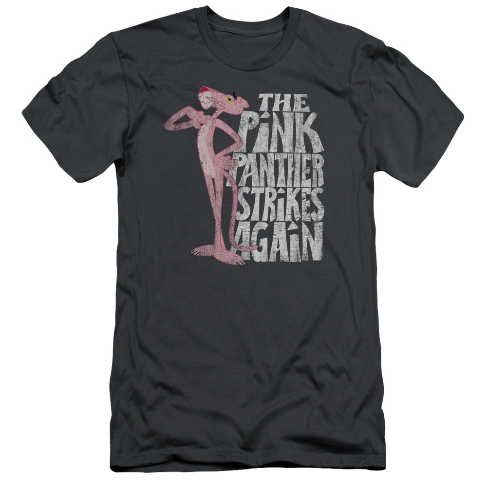 PINK PANTHER STRIKES AGAIN - S/S ADULT 30/1 - CHARCOAL T-Shirt
