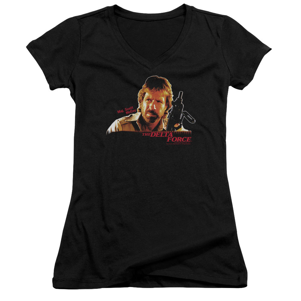 Delta Force - Maj Scott Mccoy - Junior V-neck - Black