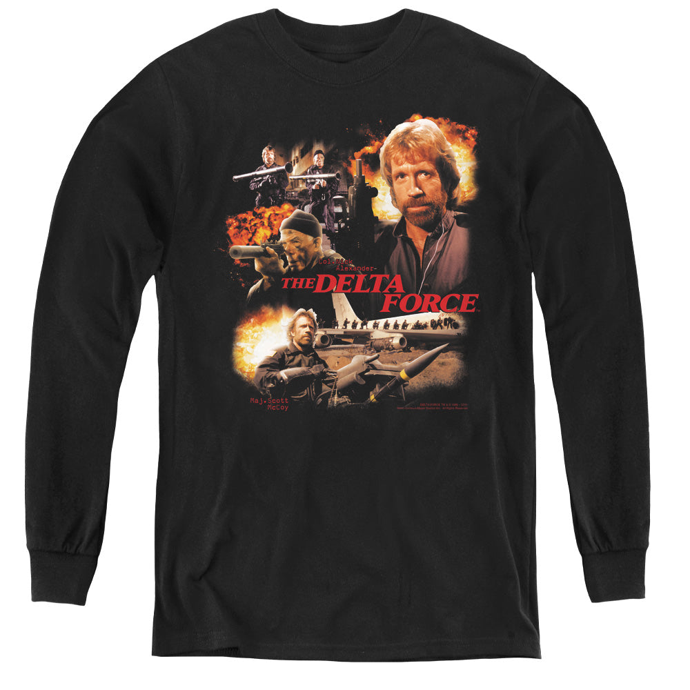 Delta Force Action Pack - Youth Long Sleeve Tee - Black