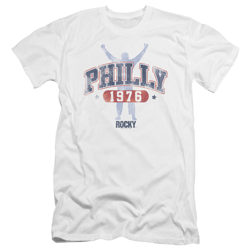 Rocky - Philly 1976-premuim Canvas Adult Slim Fit 30/1 - White