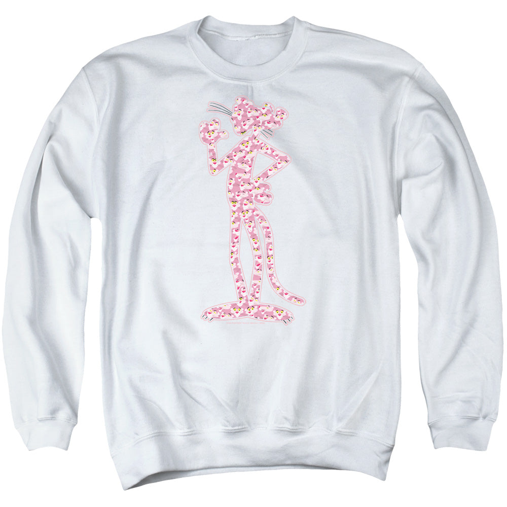 Pink Panther - Heads - Adult Crewneck Sweatshirt - White