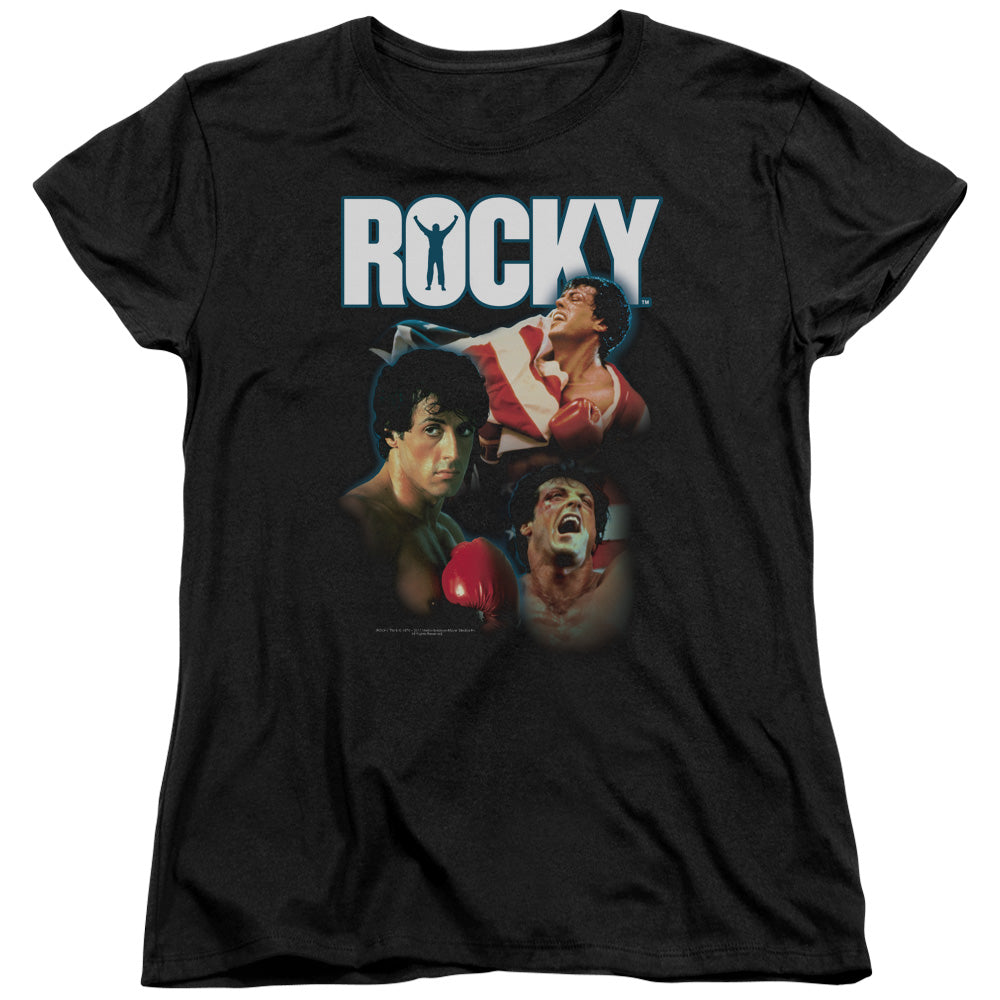 Rocky - I Did It - Short Sleeve Womens Tee - Black T-shirt