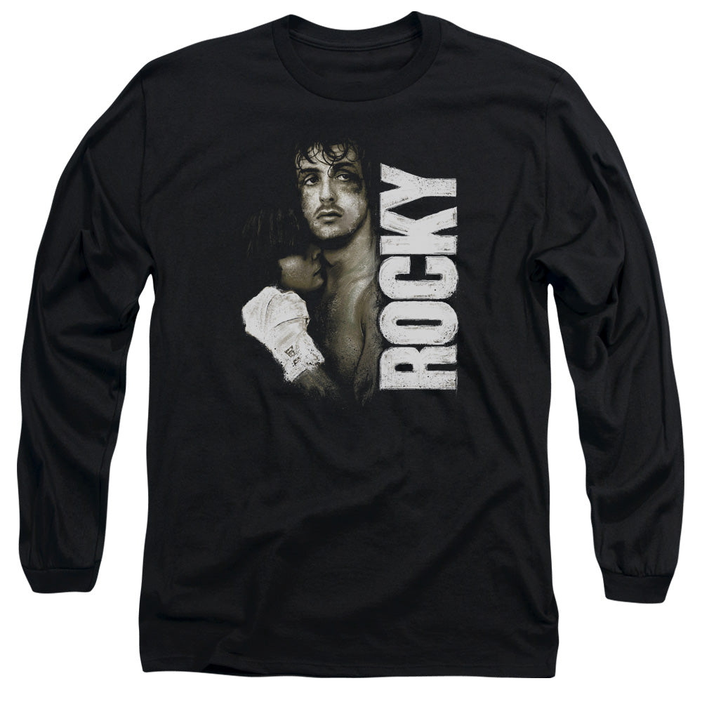 Rocky - Painted Rocky - Long Sleeve Adult 18/1 - Black T-shirt