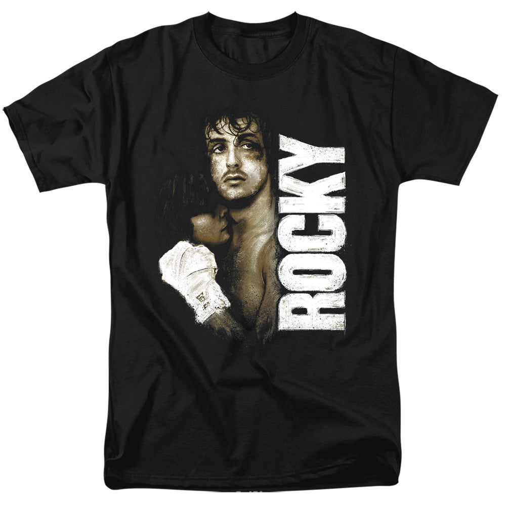 Rocky - Painted Rocky - Short Sleeve Adult 18/1 - Black T-shirt