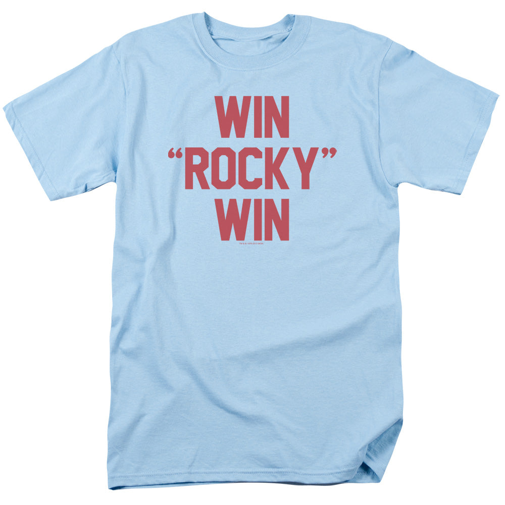 Rocky - Win Rocky Win - Short Sleeve Adult 18/1 - Light Blue T-shirt