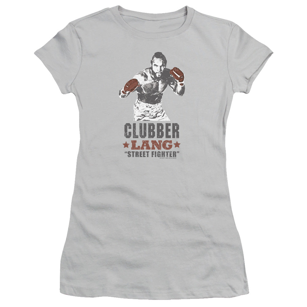 Rocky Iii - Clubber - Short Sleeve Junior Sheer - Silver T-shirt