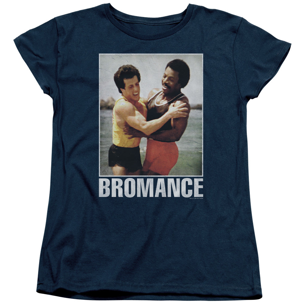 Rocky - Bromance - Short Sleeve Womens Tee - Navy T-shirt