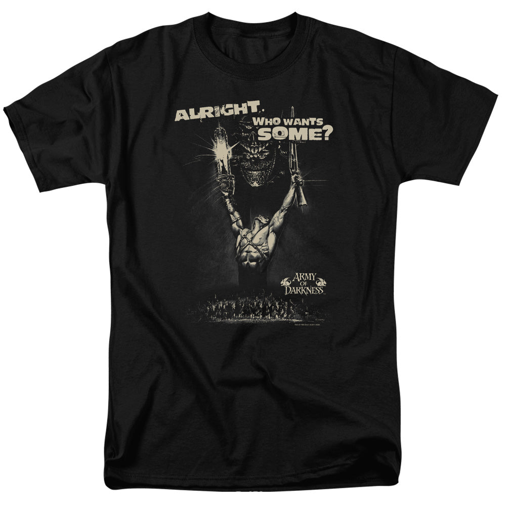 Army Of Darkness - Want Some - Short Sleeve Adult 18/1 - Black T-shirt