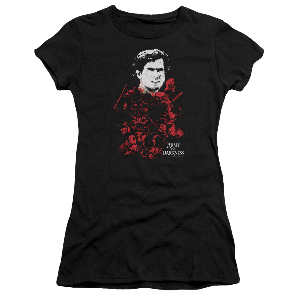 Army Of Darkness - Pile Of Baddies - Short Sleeve Junior Sheer - Black T-shirt