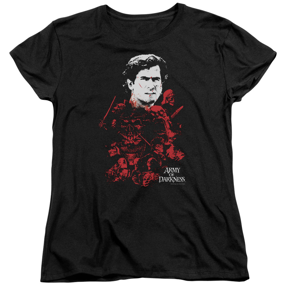 Army Of Darkness - Pile Of Baddies - Short Sleeve Womens Tee - Black T-shirt
