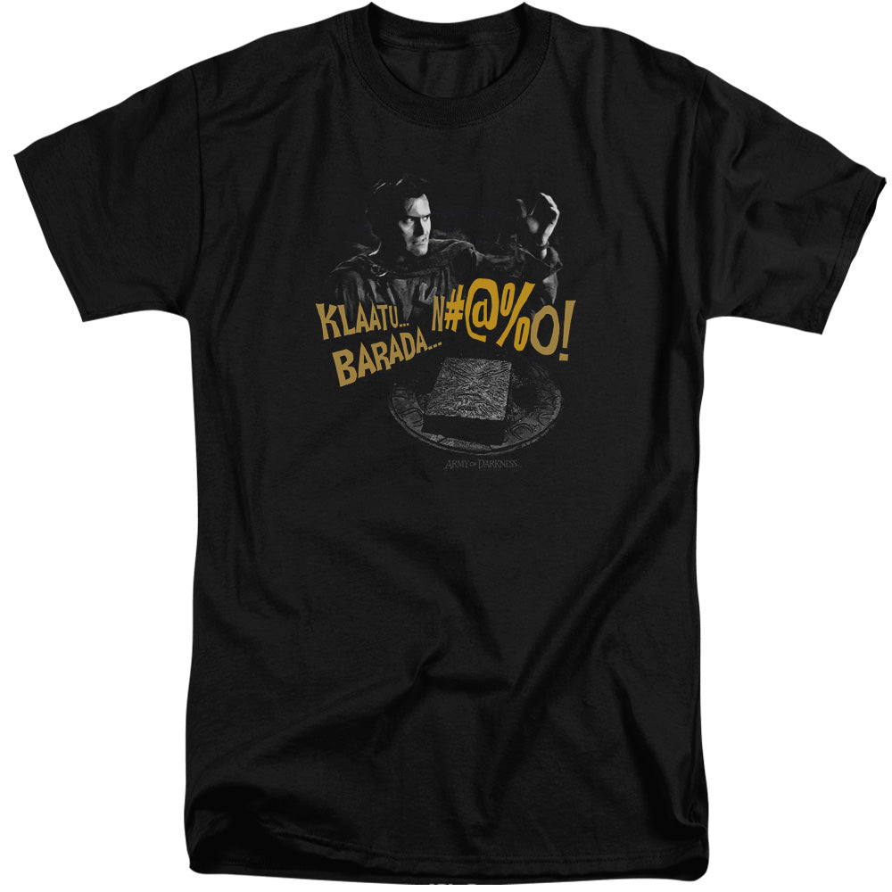 Army Of Darkness - Klaatu...barada - Short Sleeve Adult Tall - Black T-shirt