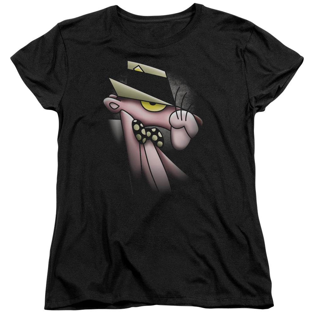 Pink Panther - Smooth Panther - Short Sleeve Womens Tee - Black T-shirt