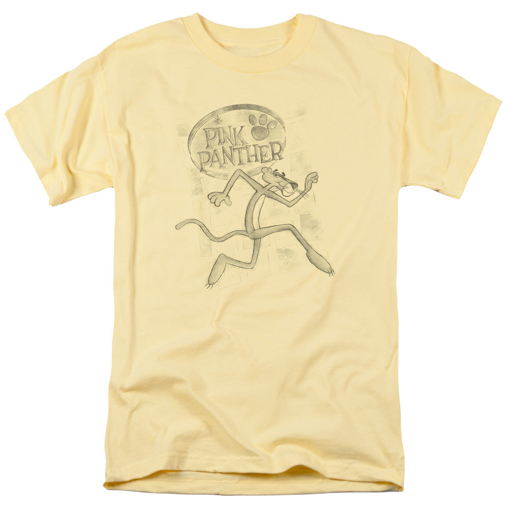 Pink Panther - Catch Me - Short Sleeve Adult 18/1 - Banana T-shirt