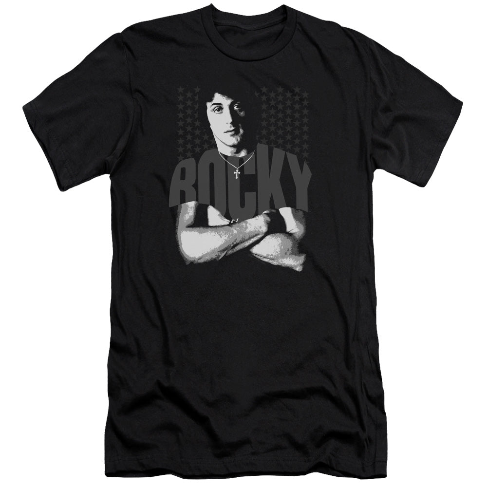 Rocky - Shirt-premuim Canvas Adult Slim Fit 30/1 - Black