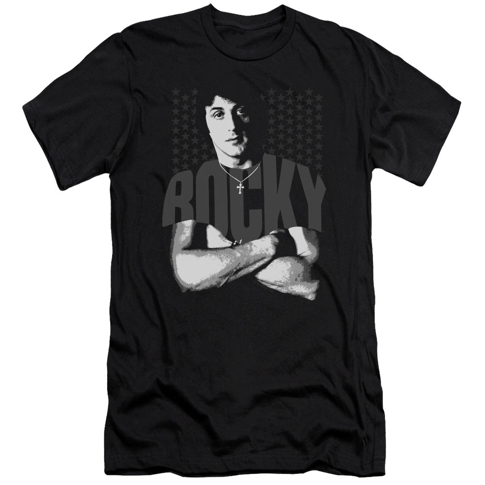 Rocky - Shirt - Short Sleeve Adult 30/1 - Black T-shirt