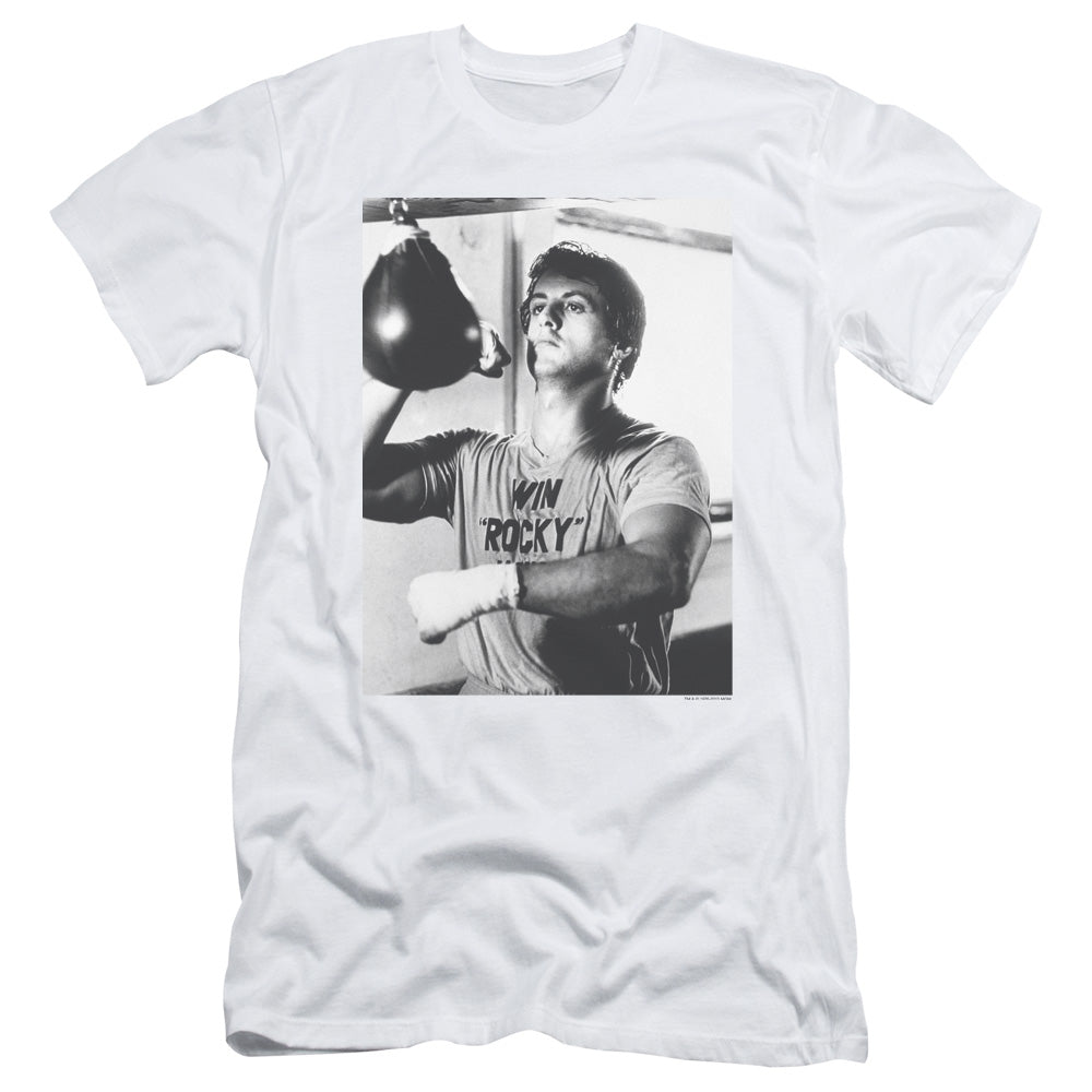 Rocky - Square - Short Sleeve Adult 30/1 - White T-shirt