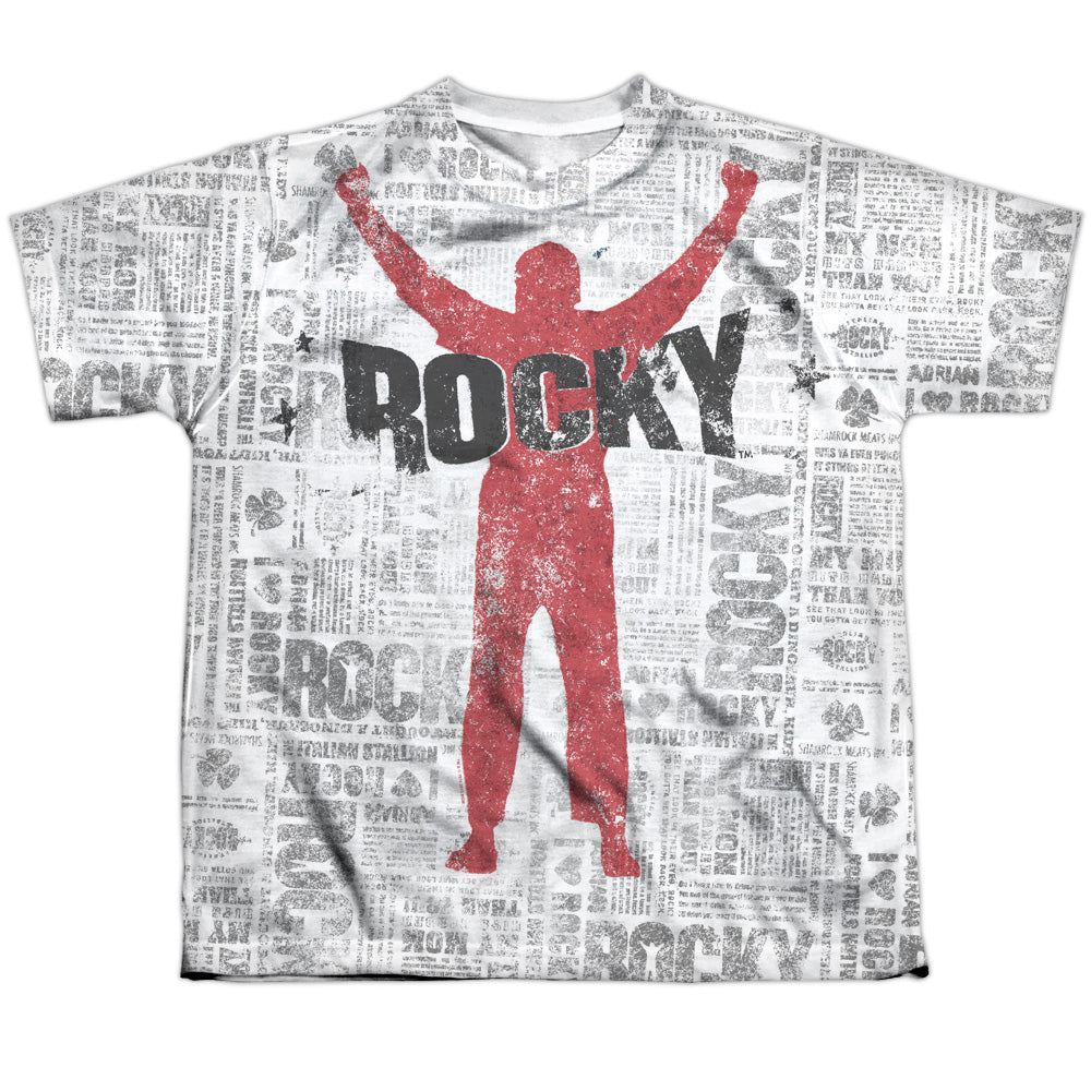 Rocky - News Press - Short Sleeve Youth Poly Crew - White T-shirt