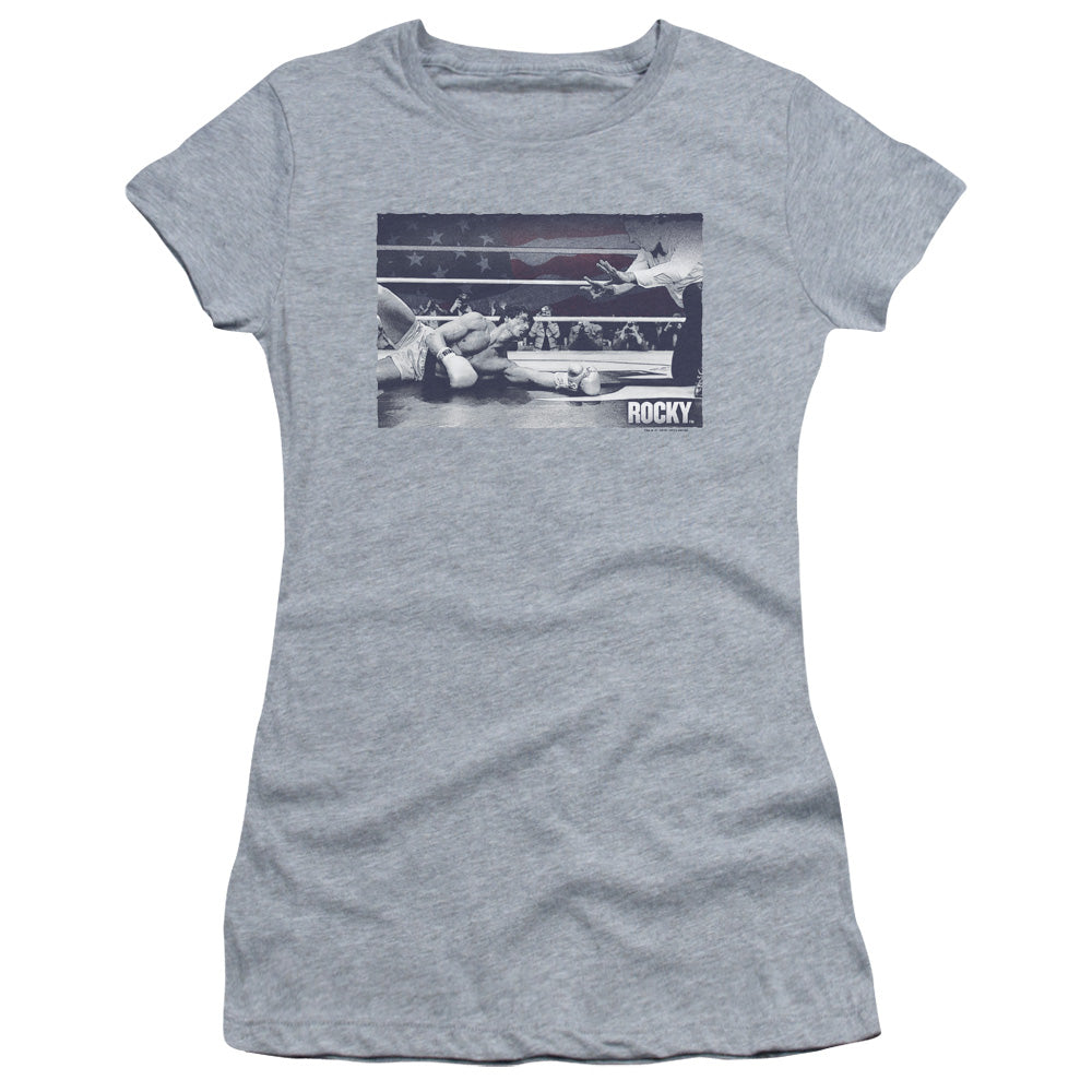 Rocky - American Will - Short Sleeve Junior Sheer - Athletic Heather T-shirt