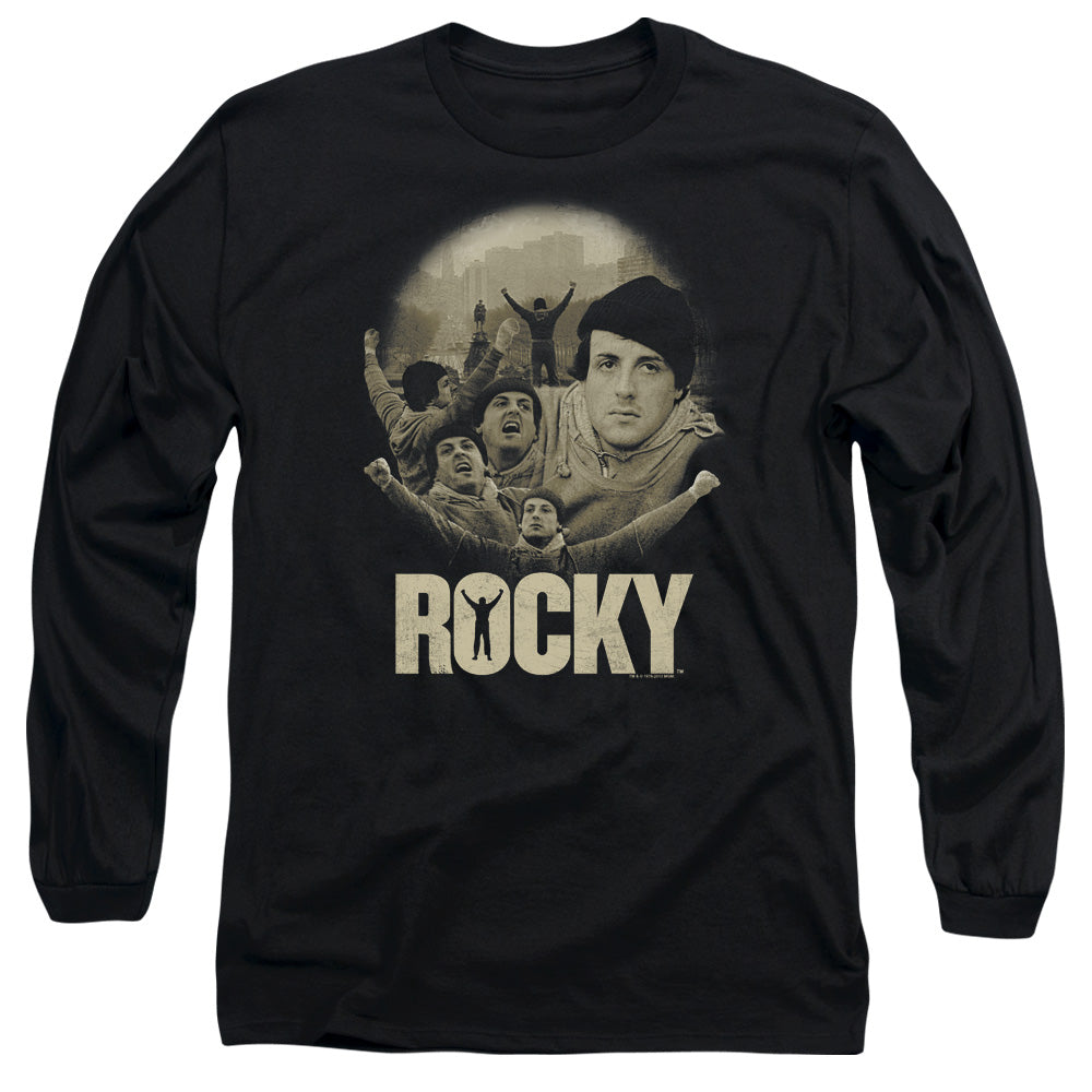 Rocky - Feeling Strong - Long Sleeve Adult 18/1 - Black T-shirt