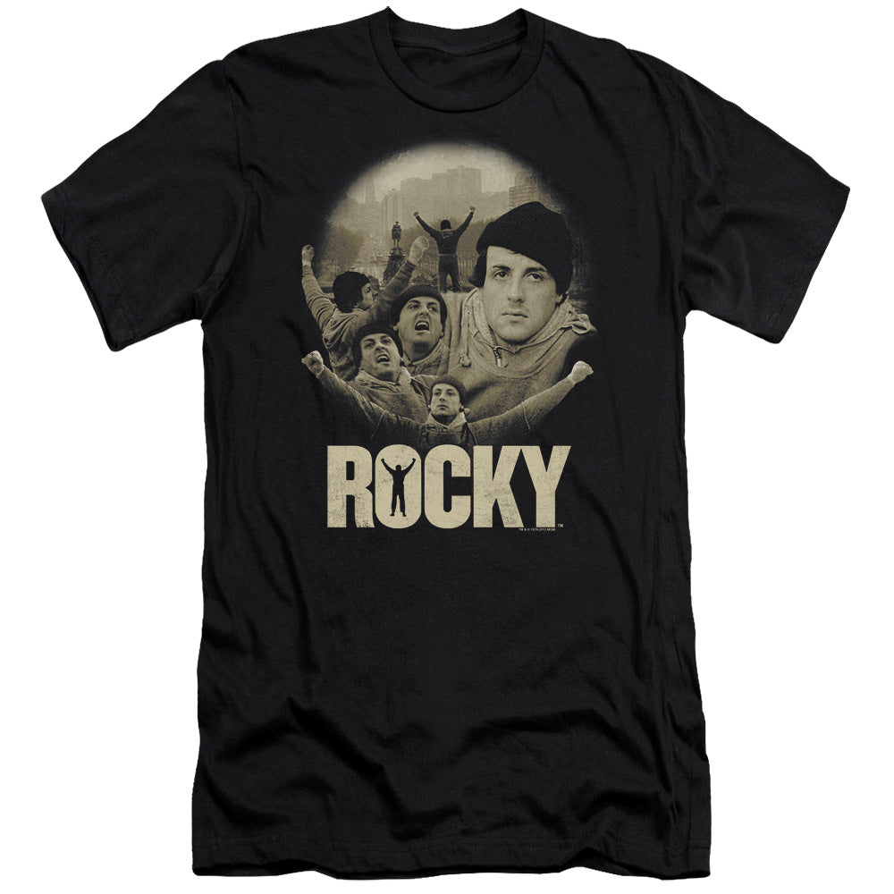 Rocky - Feeling Strong - Short Sleeve Adult 30/1 - Black T-shirt
