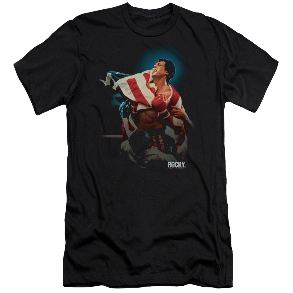 Rocky - Victory - Short Sleeve Adult 30/1 - Black T-shirt