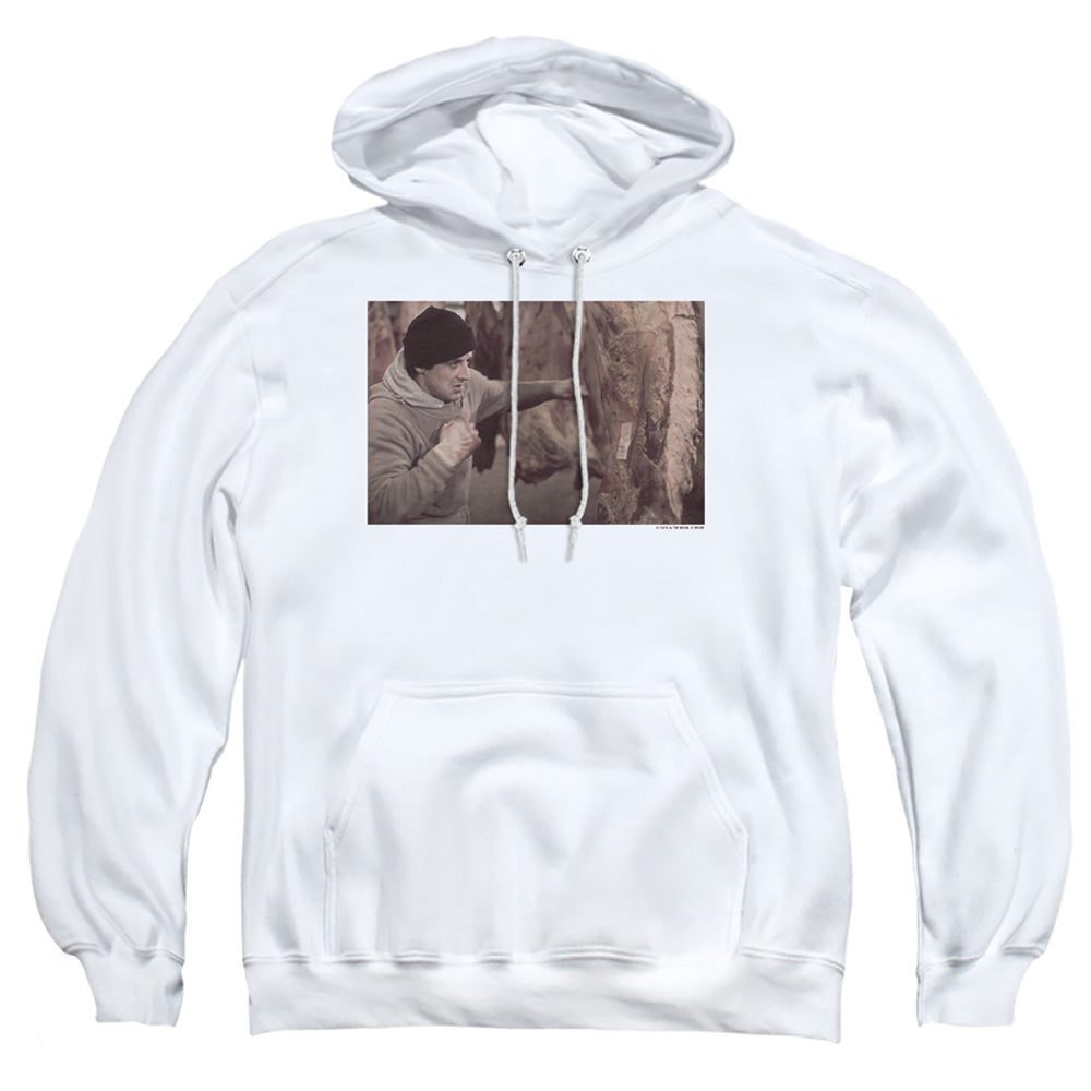 Rocky - Meat Locker - Adult Pull-over Hoodie - White
