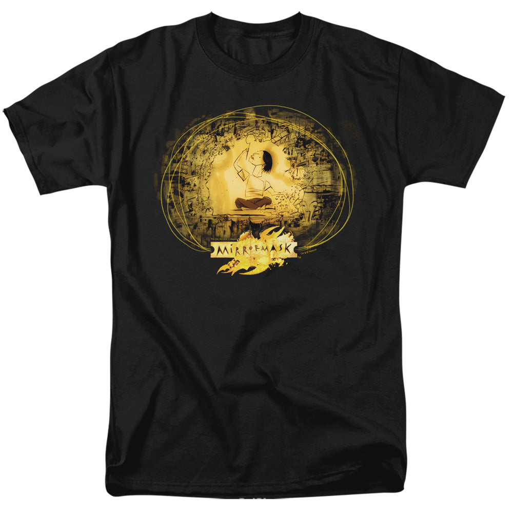 Mirrormask - Sketch - Short Sleeve Adult 18/1 - Black T-shirt