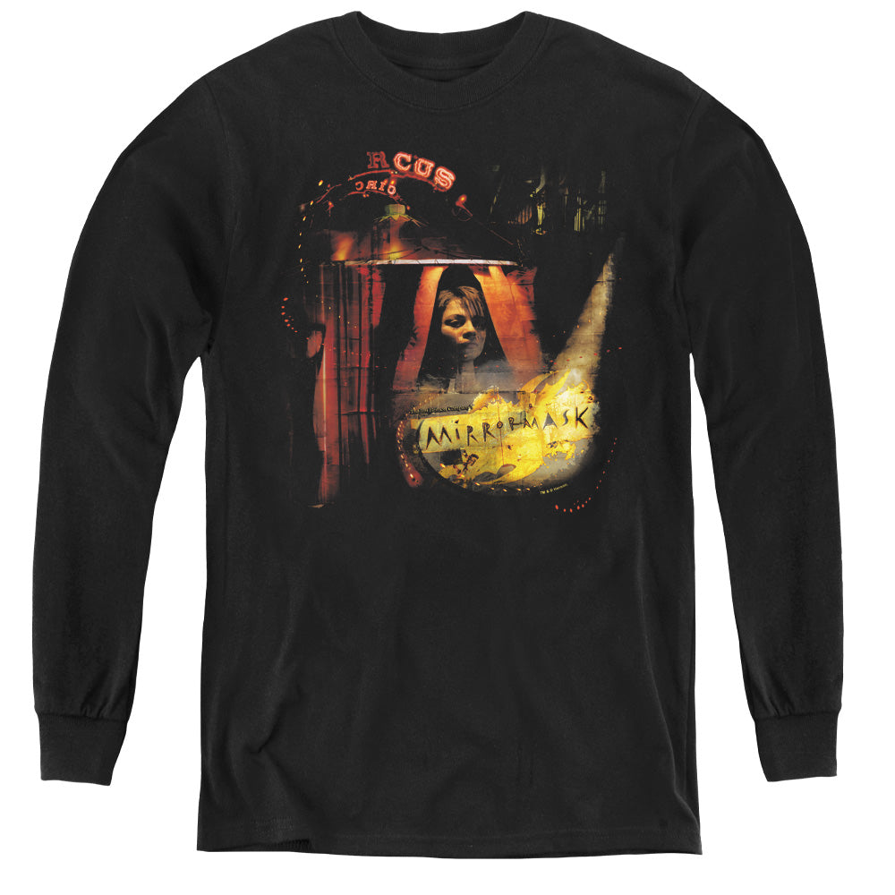 Mirrormask - Big Top Poster - Youth Long Sleeve Tee - Black