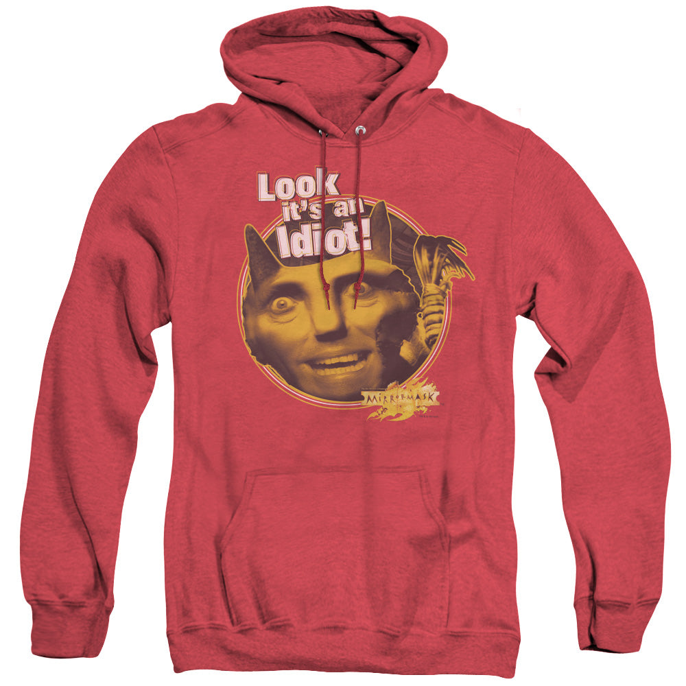 Mirrormask - Riddle Me This - Adult Heather Hoodie - Red