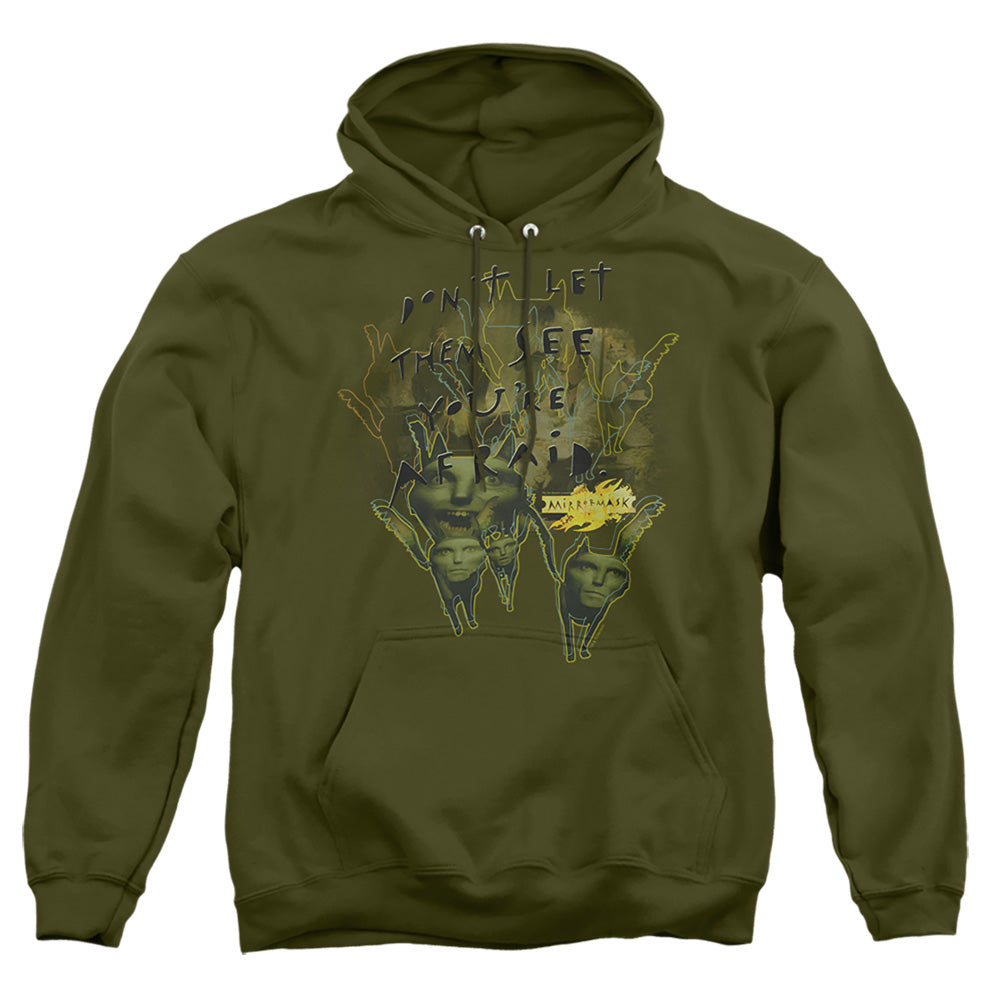 Mirrormask - Dont Let Them - Adult Pull-over Hoodie - Military Green