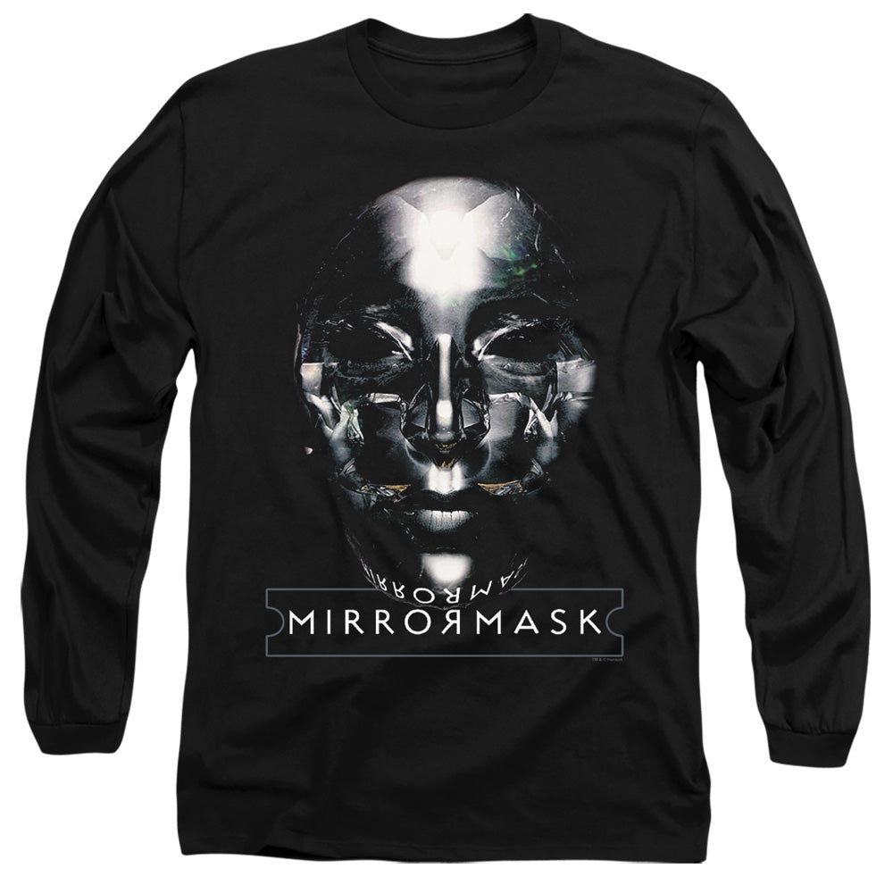 Mirrormask - Mask - Long Sleeve Adult 18/1 - Black T-shirt