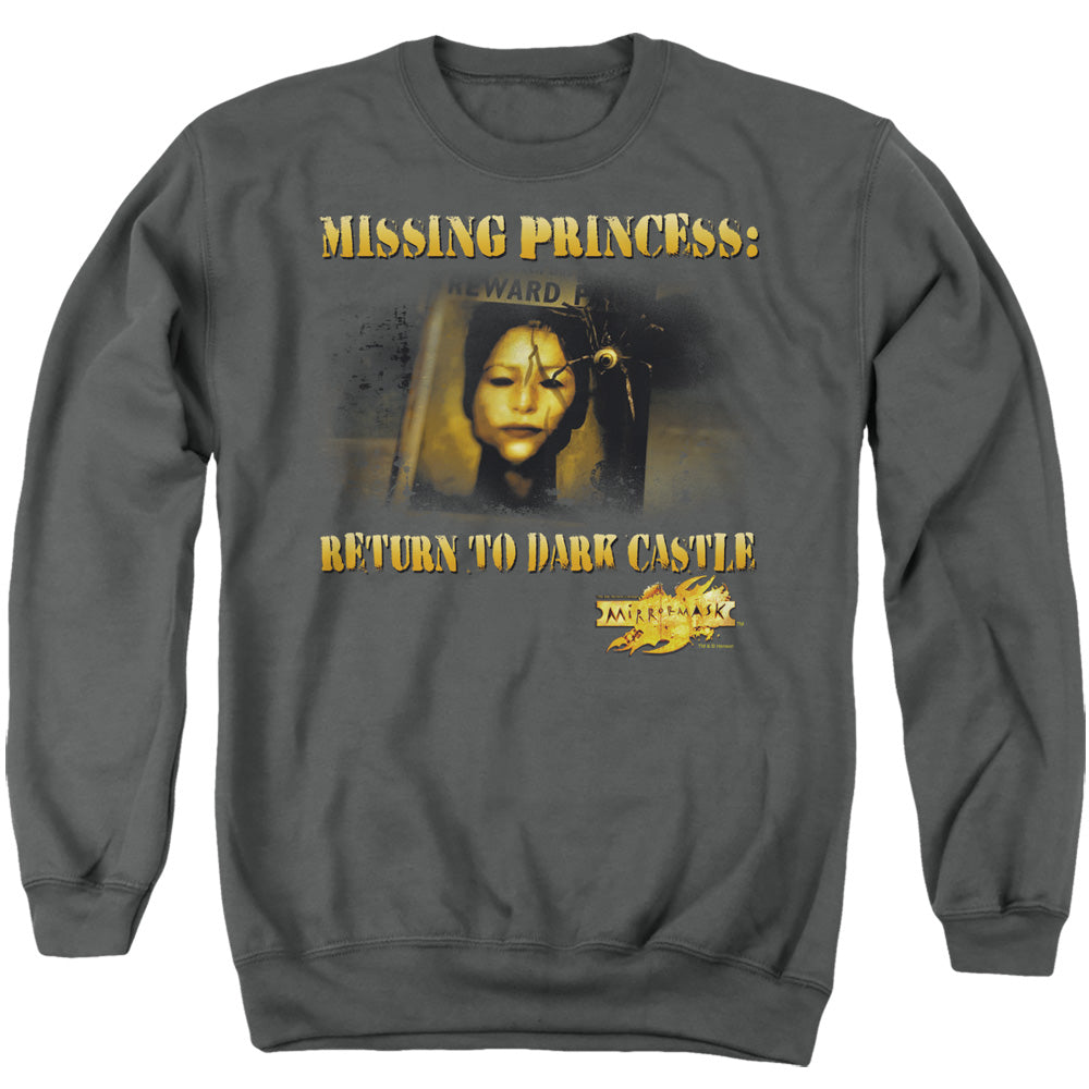 Mirrormask - Missing Princess - Adult Crewneck Sweatshirt - Charcoal