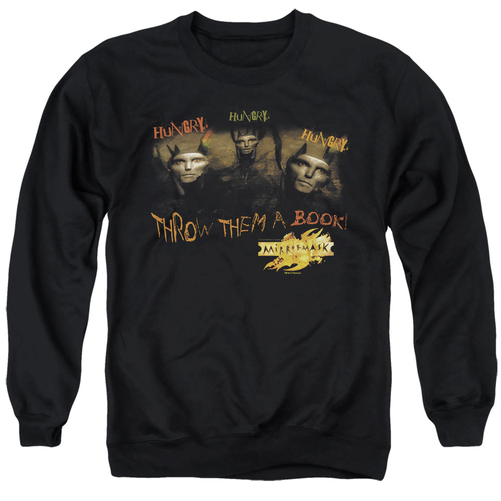 Mirrormask - Hungry - Adult Crewneck Sweatshirt - Black