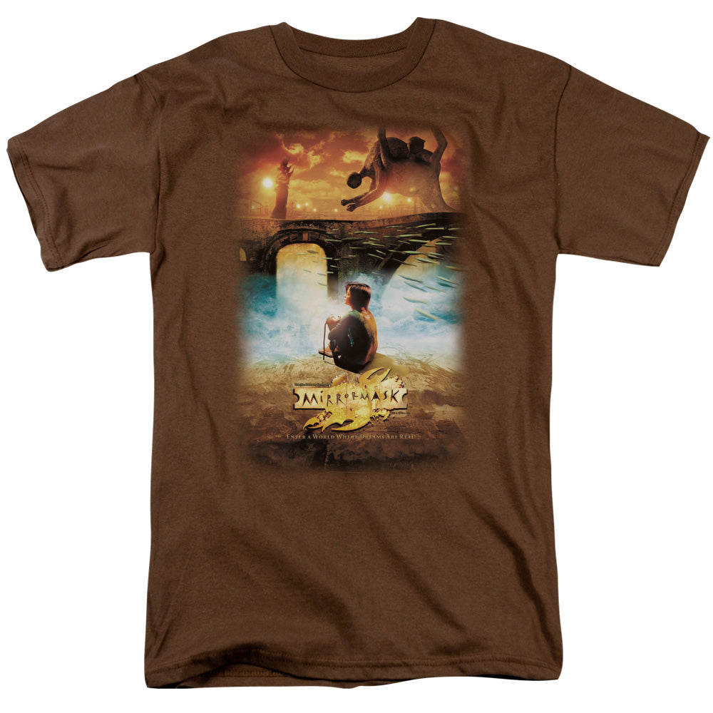 Mirrormask - Movie Poster - Short Sleeve Adult 18/1 - Coffee T-shirt