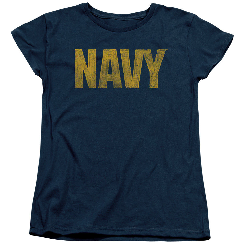 Navy - Logo - Short Sleeve Womens Tee - Navy T-shirt