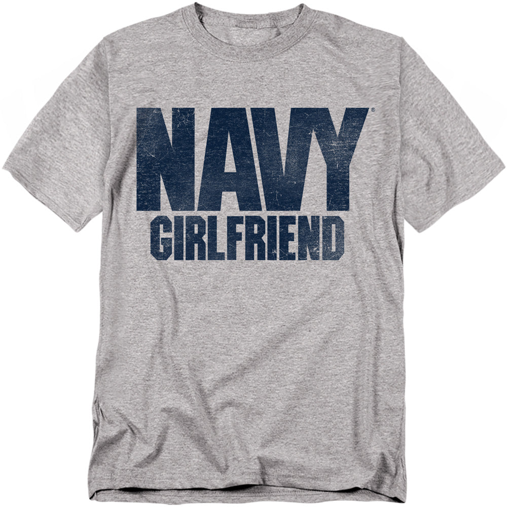 Navy - Girlfriend - Short Sleeve Adult 18/1 - Athletic Heather T-shirt