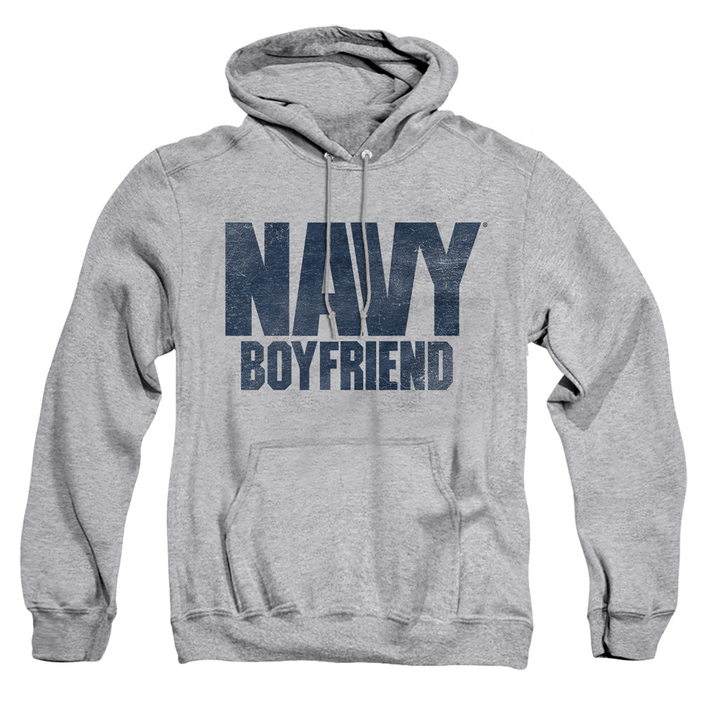 Navy - Boyfriend - Adult Pull-over Hoodie - Athletic Heather