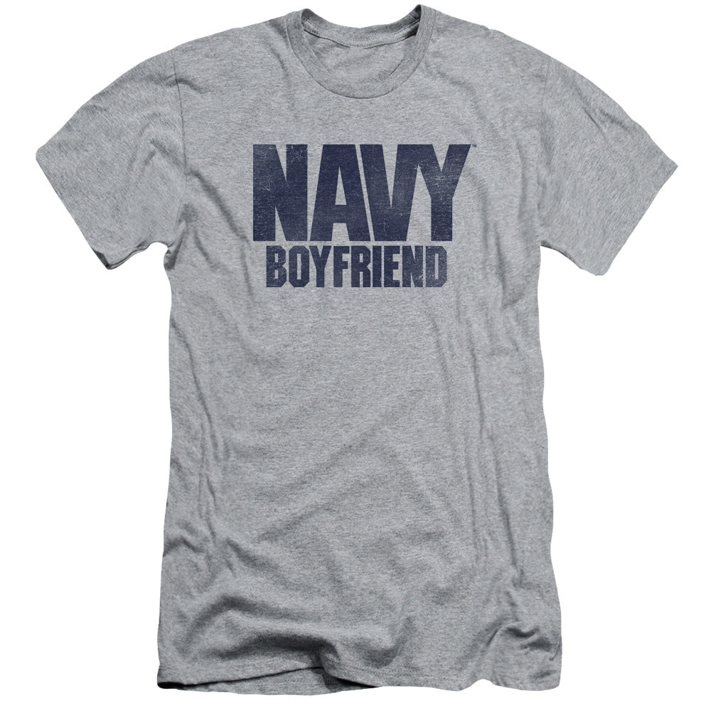 Navy - Boyfriend - Short Sleeve Adult 30/1 - Athletic Heather T-shirt