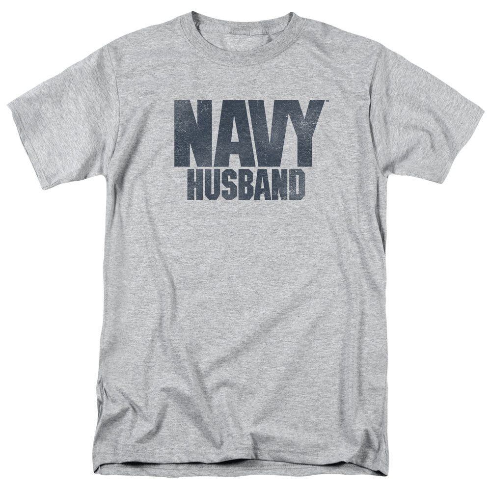 Navy - Husband - Short Sleeve Adult 18/1 - Athletic Heather T-shirt