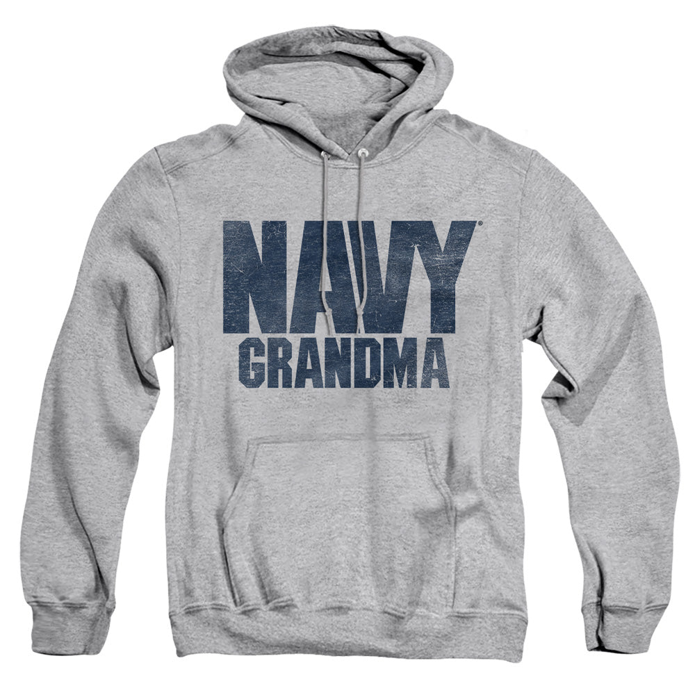 Navy - Grandma - Adult Pull-over Hoodie - Athletic Heather