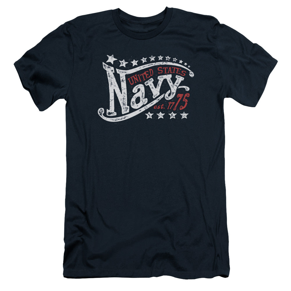 Navy - Stars - Short Sleeve Adult 30/1 - Navy T-shirt