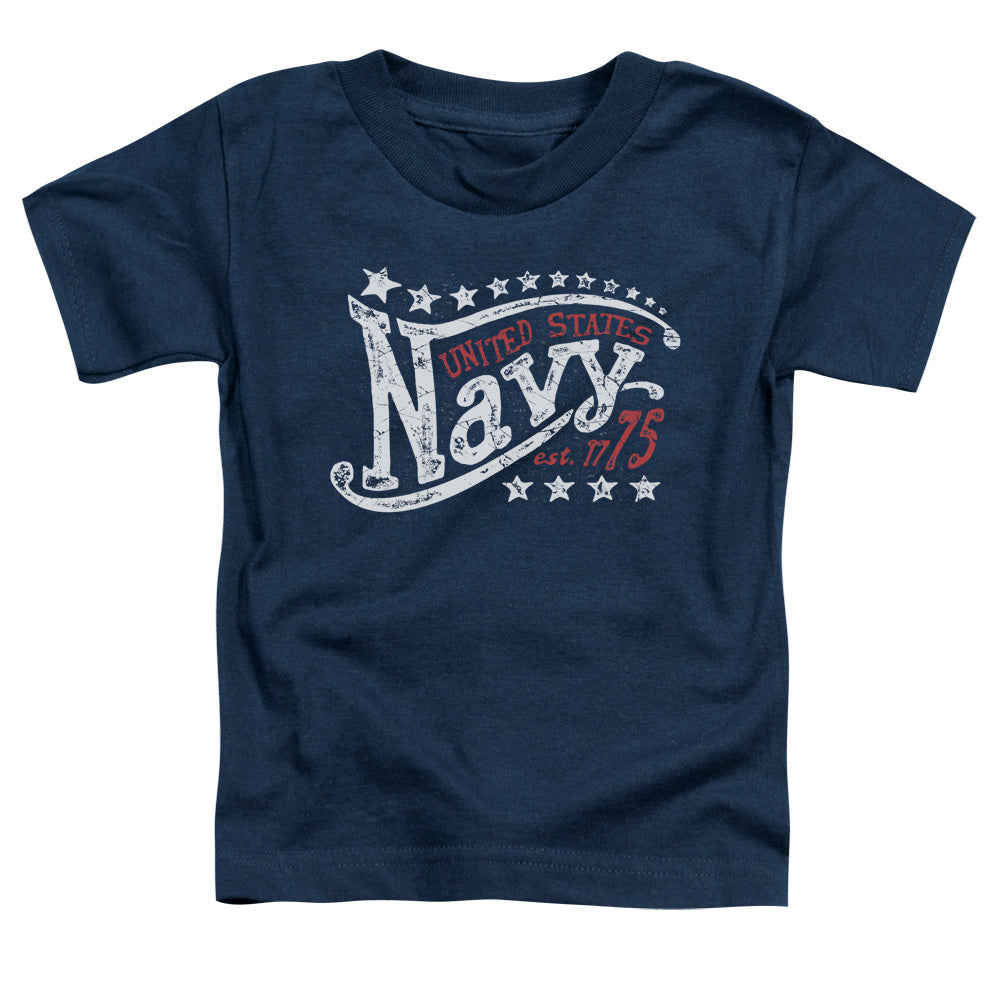 Navy - Stars - Short Sleeve Toddler Tee - Navy T-shirt