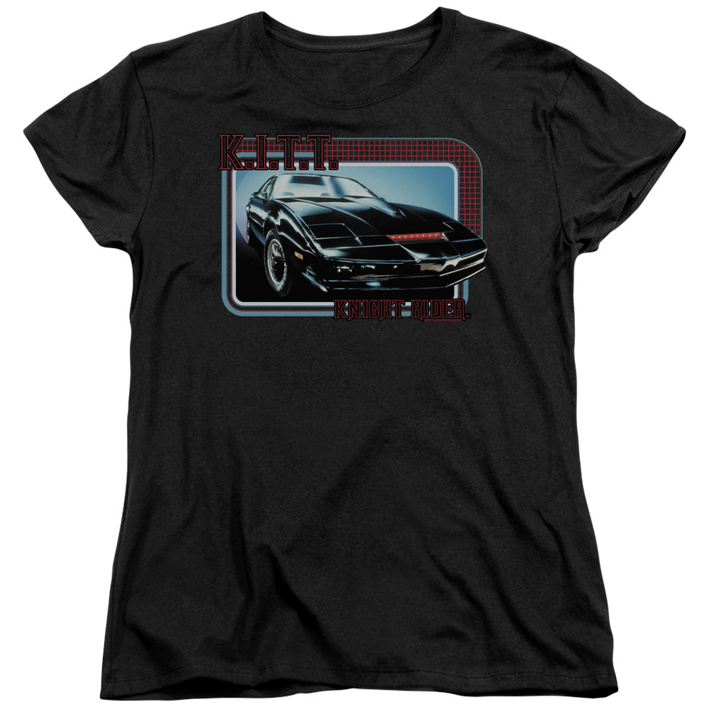 Knight Rider - Kitt - Short Sleeve Womens Tee - Black T-shirt