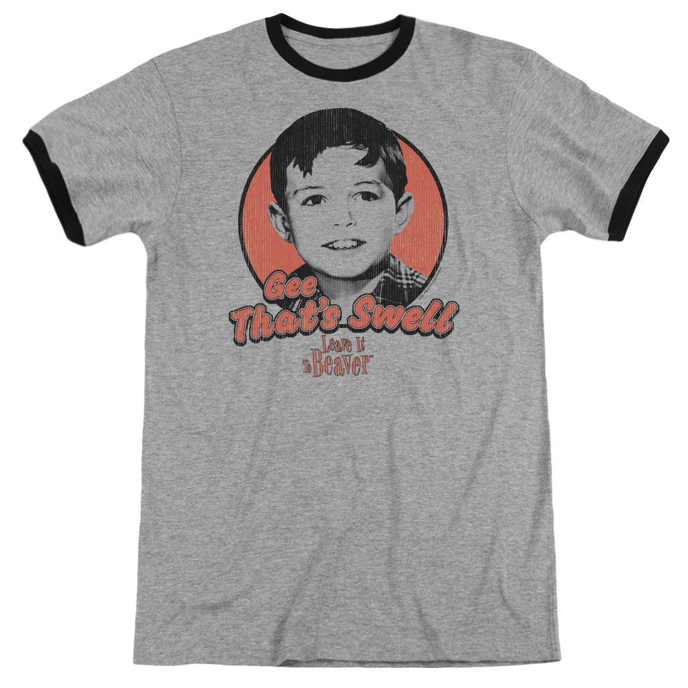 Leave It To Beaver - Swell - Adult Ringer - Heather/black