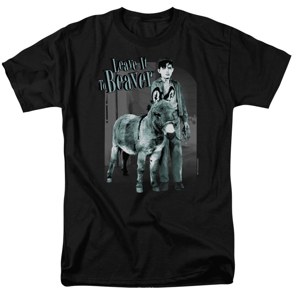 Leave It To Beaver - Up To Something - Short Sleeve Adult 18/1 - Black T-shirt