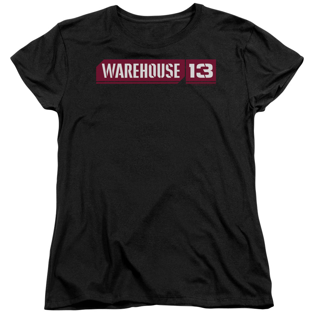 Warehouse 13 - Logo - Short Sleeve Womens Tee - Black T-shirt
