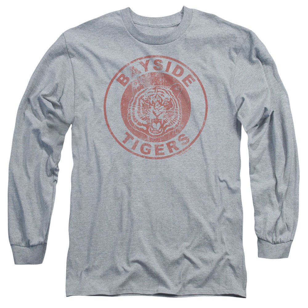 Saved By The Bell - Tigers - Long Sleeve Adult 18/1 - Athletic Heather T-shirt