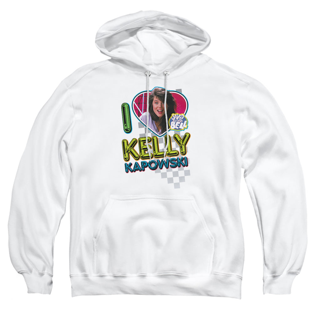 Saved By The Bell - I Love Kelly - Adult Pull-over Hoodie - White